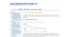 Desktop Screenshot of grondwaterformules.nl